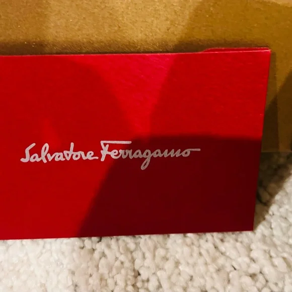 Salvatore Ferragamo - AUTHENTIC Gancini Bag, in Bone, 24 Carat Gold Chain. NEW! - Picture 3 of 6